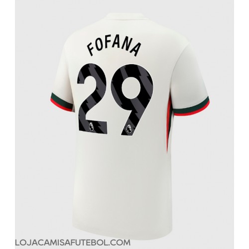 Camisa de Futebol Chelsea Wesley Fofana #29 Equipamento Secundário 2025-26 Manga Curta